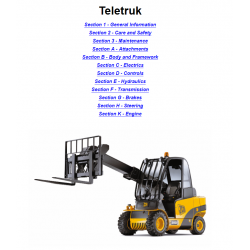 JCB Telektruk instrukcje napraw + schematy + DTR: JCB Teletruk 2.5 G, 3.0D, 3.5D, 3.0 D, 2.5D Tier 2, Tier 3